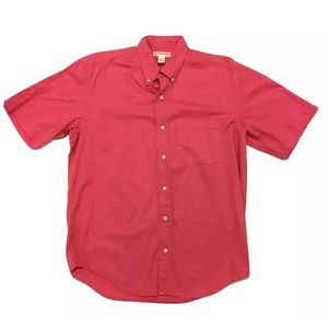 Banana Republic Mens Button Down Vivid Pink Size L